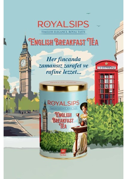 English Breakfast Tea 60 Süzen Poşet