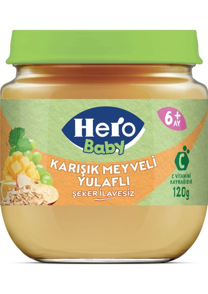 Karışık Meyveli Yulaflı Kavanoz Mama 120g x12 modelleri
