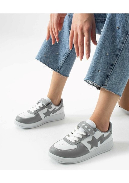 Unisex Çocuk Yetişkin Günlük Okul Yürüyüş Sneaker Unisex Spor Ayakkabı Stars Genç Sneaker