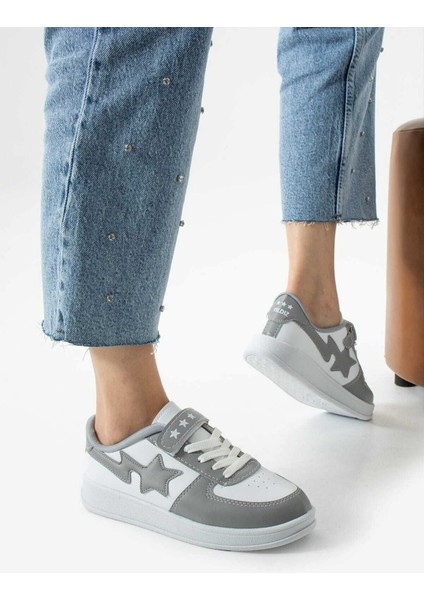 Unisex Çocuk Yetişkin Günlük Okul Yürüyüş Sneaker Unisex Spor Ayakkabı Stars Genç Sneaker