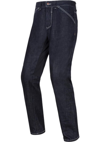P-074 Korumalı Motosiklet Kot Pantolon Mavi
