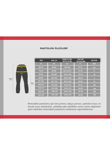 P-074 Korumalı Motosiklet Kot Pantolon Mavi