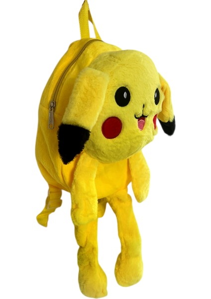Pikachu Çanta Pelüş Işıksız Sarı Pikaçu Peluş 50 cm