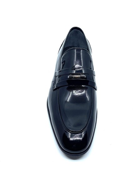 1091 Siyah Rugan Klasik Erkek Ayakkabı modelleri