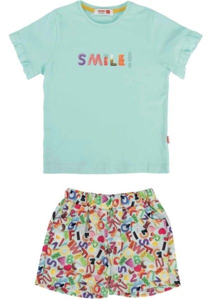 Kız Çocuk Şort Takım - Haribo - Mint - 3 Yaş - 8cg-Mint-3 Yaş