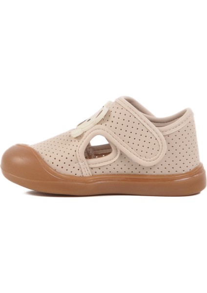 Bej Cırtlı Ortopedik Unisex Bebek Ayakkabı 25T101 Ia
