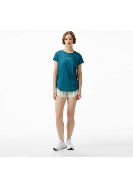 Cecilia Iv Ss Kadın Mavi Antrenman T-SHIRT.628