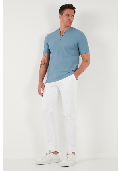 Pamuklu Regular Fit Yarım Fermuarlı Kolej Yaka 3'lü Paket T Shirt Erkek T Shirt 5902653S3 indirimleri