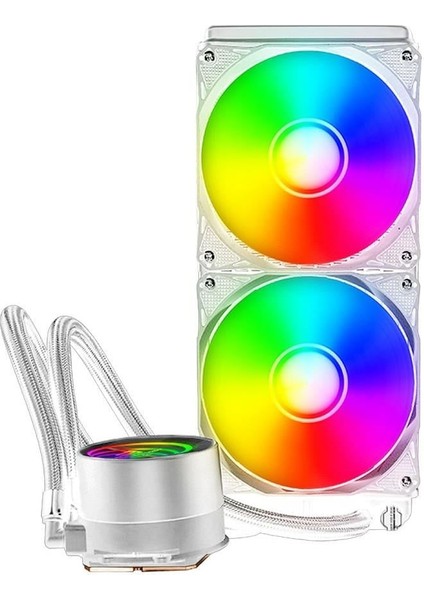 Deep 240MM (LGA1700/AM4/AM5) Argb Beyaz Fanlı Sıvı Soğutma Sistemi