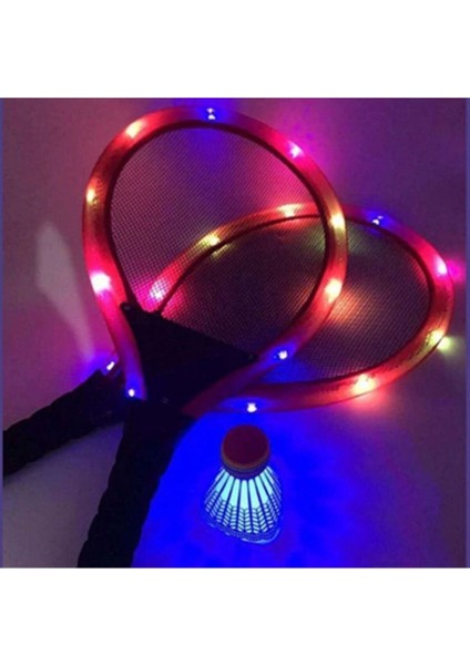 Buffer Yetişkin Hafif Portatif Taşınabilir Fileli Raket Oyun Topu Dahil Badminton Seti 2 Adet
