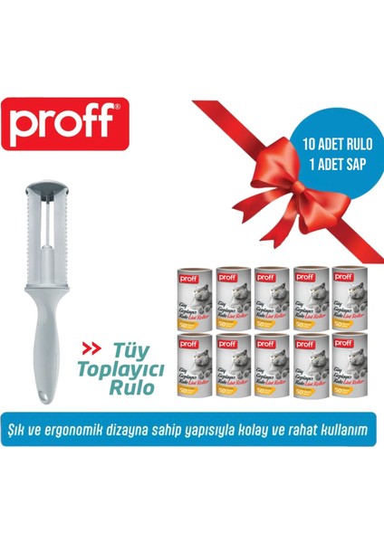 Tüy Toplayıcı 10’li Yedek Rulo Aparat (10X50 = 500 Yaprak)