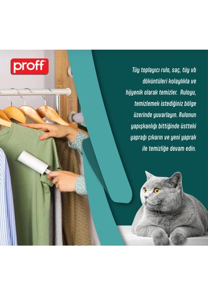 Tüy Toplayıcı 10’li Yedek Rulo Aparat (10X50 = 500 Yaprak)