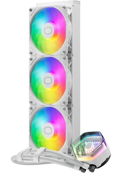 Liquid Atmos Beyaz 360 Argb LED Fan Işlemci Sıvı Soğutma Kiti
