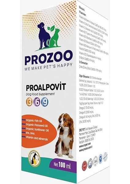 Prozoo Proalpovit Köpek Maması Takviyesi 100 ml modelleri