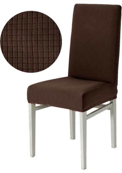 Likralı Yıkanabilir 6'lı Sandalye Örtüsü