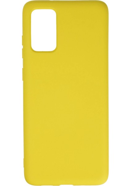 Samsung Galaxy S20 Plus Kılıf Nano Içi Kadife Silikon - Sarı Bstmy