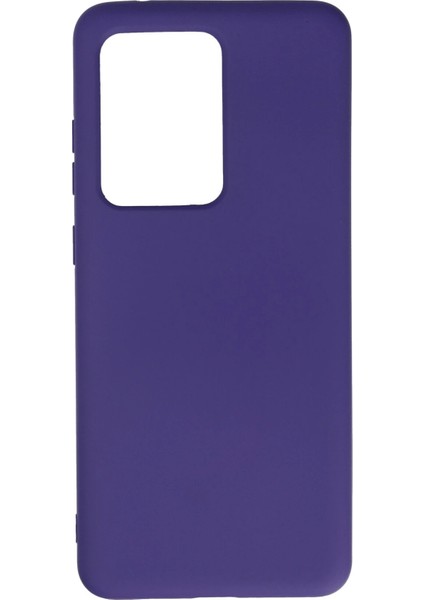 Samsung Galaxy S20 Ultra Kılıf Nano Içi Kadife Silikon - Mor Bstmy