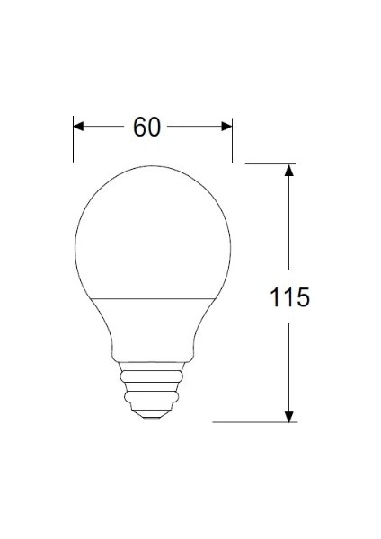 3 Adet Gecem 11W LED Ampul E27 Duy 6500K - Beyaz Işık