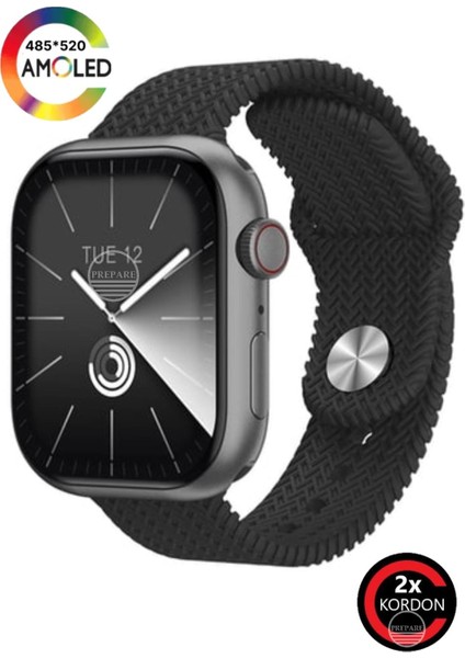 Watch 9 Plus 45MM Super Amoled Ekran Gpt Aı Kordon Kilitli Oyun + Asistan Akıllı Saat