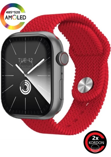 Watch 9 Plus 45MM Super Amoled Ekran Gpt Aı Kordon Kilitli Oyun + Asistan Akıllı Saat
