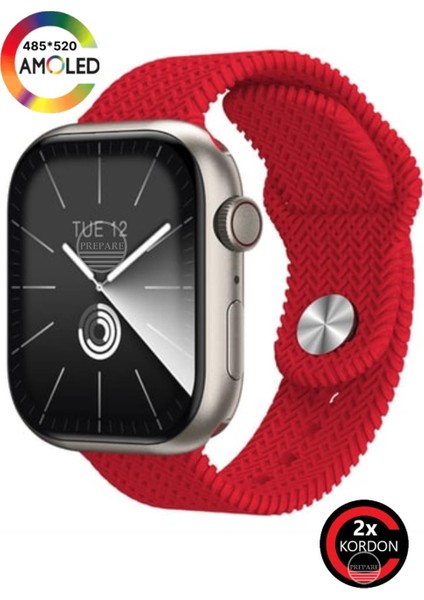 Watch 9 Plus 45MM Super Amoled Ekran Gpt Aı Kordon Kilitli Oyun + Asistan Akıllı Saat