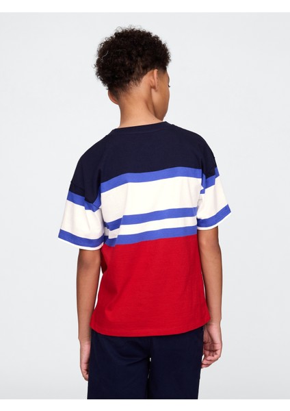 Erkek Çocuk Çizgili Relaxed Original T-Shirt modelleri