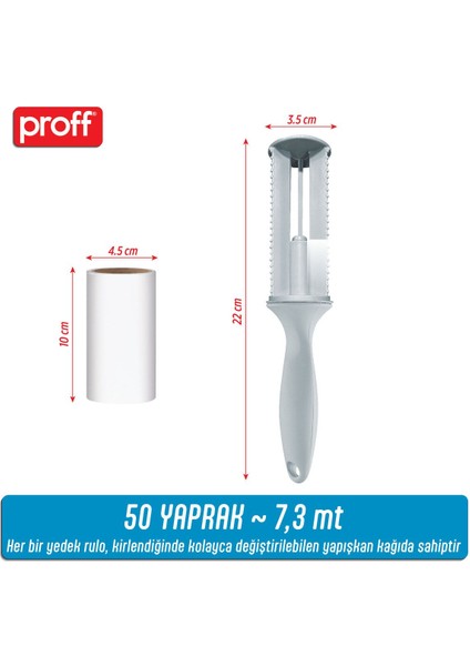 Tüy Toplayıcı 12 Li Yedek Rulo Aparat (12X50 = 600 Yaprak)