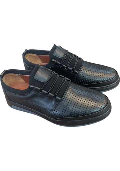 Delikli Deri Hava Alan Yazlık Ortapedik Spor Casual Sneaker Ayakkabı