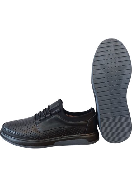 Delikli Deri Hava Alan Yazlık Ortapedik Spor Casual Sneaker Ayakkabı