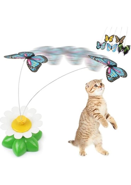 Buffer Kedi Oyuncağı, Hareketli Dönen Kelebek, Pille Çalışır