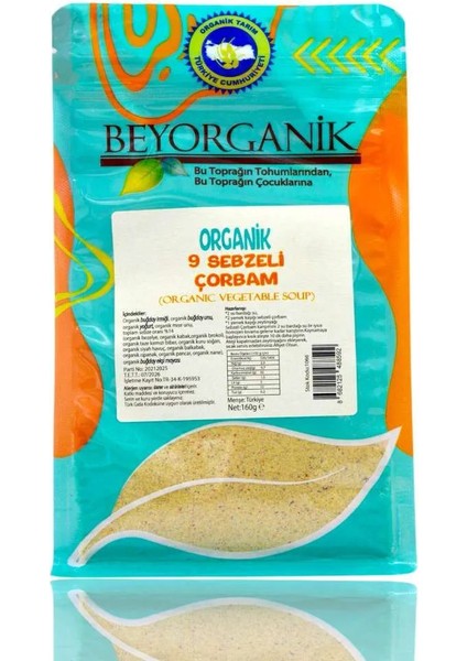 Organik 9 Sebzeli Çorbam 160gr (PESTİSİT VE AFLATOKSİN ANALİZLİ)