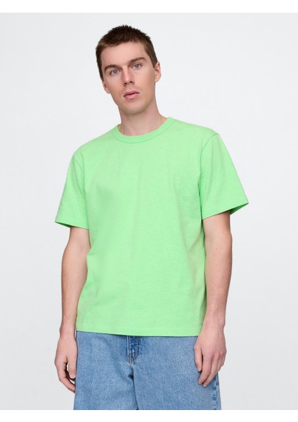 Erkek Neon Yeşil Original T-Shirt