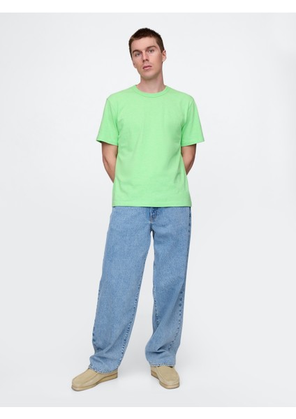 Erkek Neon Yeşil Original T-Shirt indirimleri