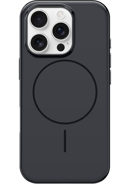 Apple iPhone 16 Pro Max Magsafe Şarj Özellikli Mikrofiber Iç Astarlı Polikarbonat Kapak Kılıf