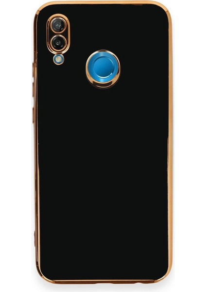 Huawei P20 Lite Kılıf Volet Silikon - Siyah Bstmy