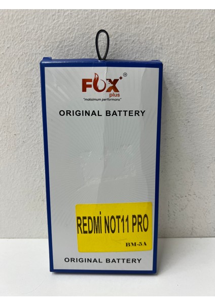 Fox+ Red Mi Note 11 Pro BM5A Batarya modelleri