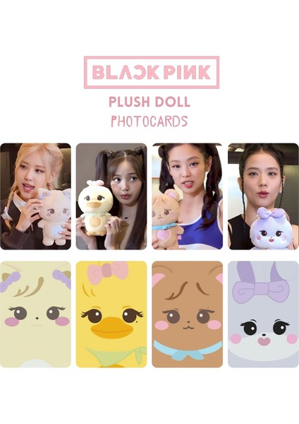 Blackpınk '' Plush Doll '' Photocards Set 2