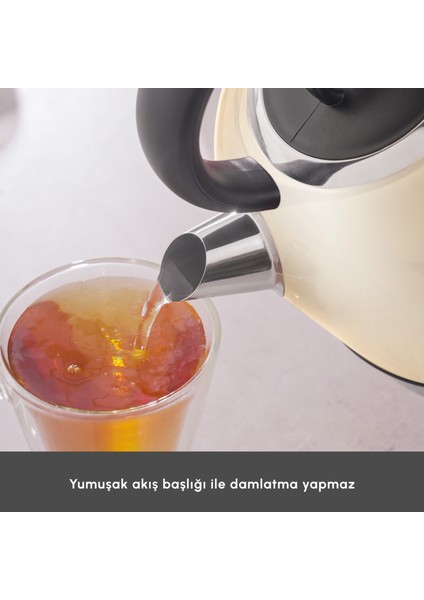 Retro 2202 Su Isıtıcısı Kettle Krem 2200W