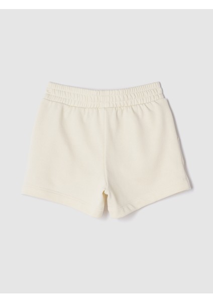 Kız Bebek Kırık Beyaz Gap Logo Fransız Havlu Kumaşı Pull-On Şort