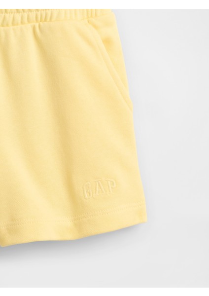 Kız Bebek Sarı Gap Logo Fransız Havlu Kumaşı Pull-On Şort fiyatları