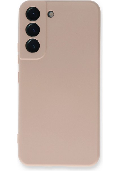 Samsung Galaxy S23 Kılıf Nano Içi Kadife Silikon - Pudra Bstmy