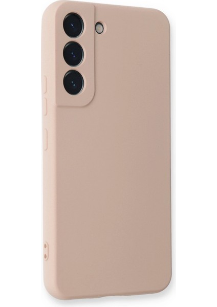Samsung Galaxy S23 Kılıf Nano Içi Kadife Silikon - Pudra Bstmy