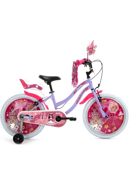 Bisan Queen Çocuk Bisikleti 30 cm V Fren 20 Jant 1 Vites Metalik Lila Pembe modelleri