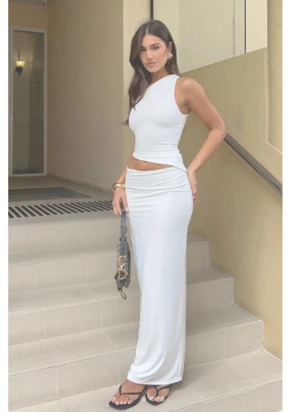Siyah Maxi Basic Etek