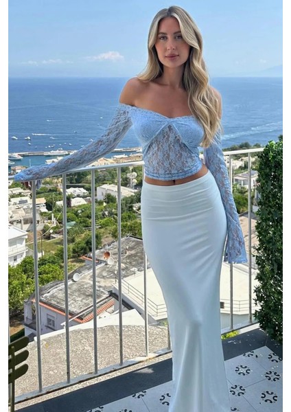 Siyah Maxi Basic Etek