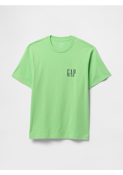 Erkek Yeşil Gap Logo Heavyweight T-Shirt fiyatları