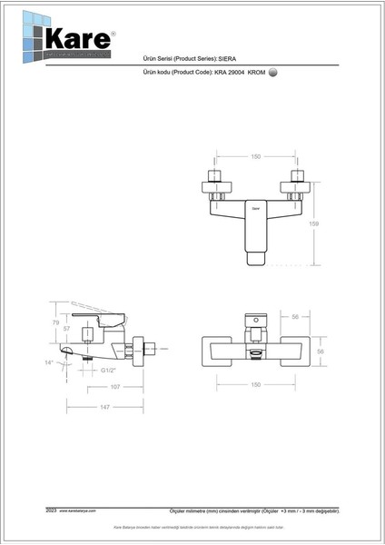 Siera Lavabo,Banyo,Evye Siyah Batarya Üçlü Set