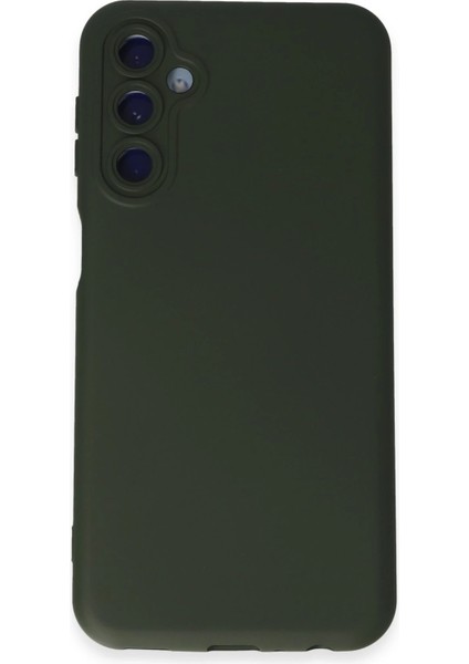 Samsung Galaxy M34 5g Kılıf Nano Içi Kadife Silikon - Koyu Yeşil Bstmy