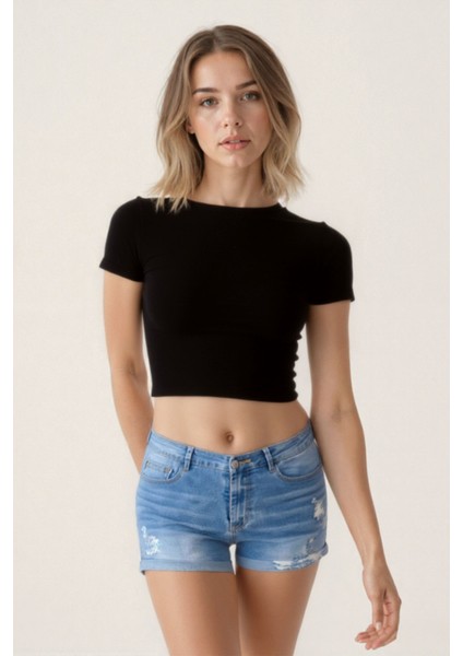Bisiklet Yaka Kısa Kol T-Shirt modelleri