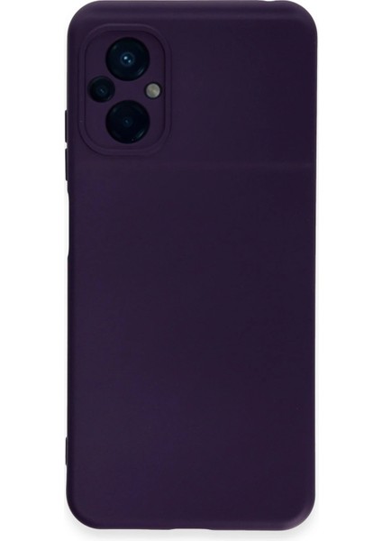 Xiaomi Poco M5 Kılıf Nano Içi Kadife Silikon - Mor Bstmy